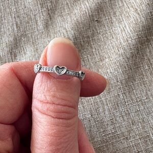 Pandora Silver Heart Ring